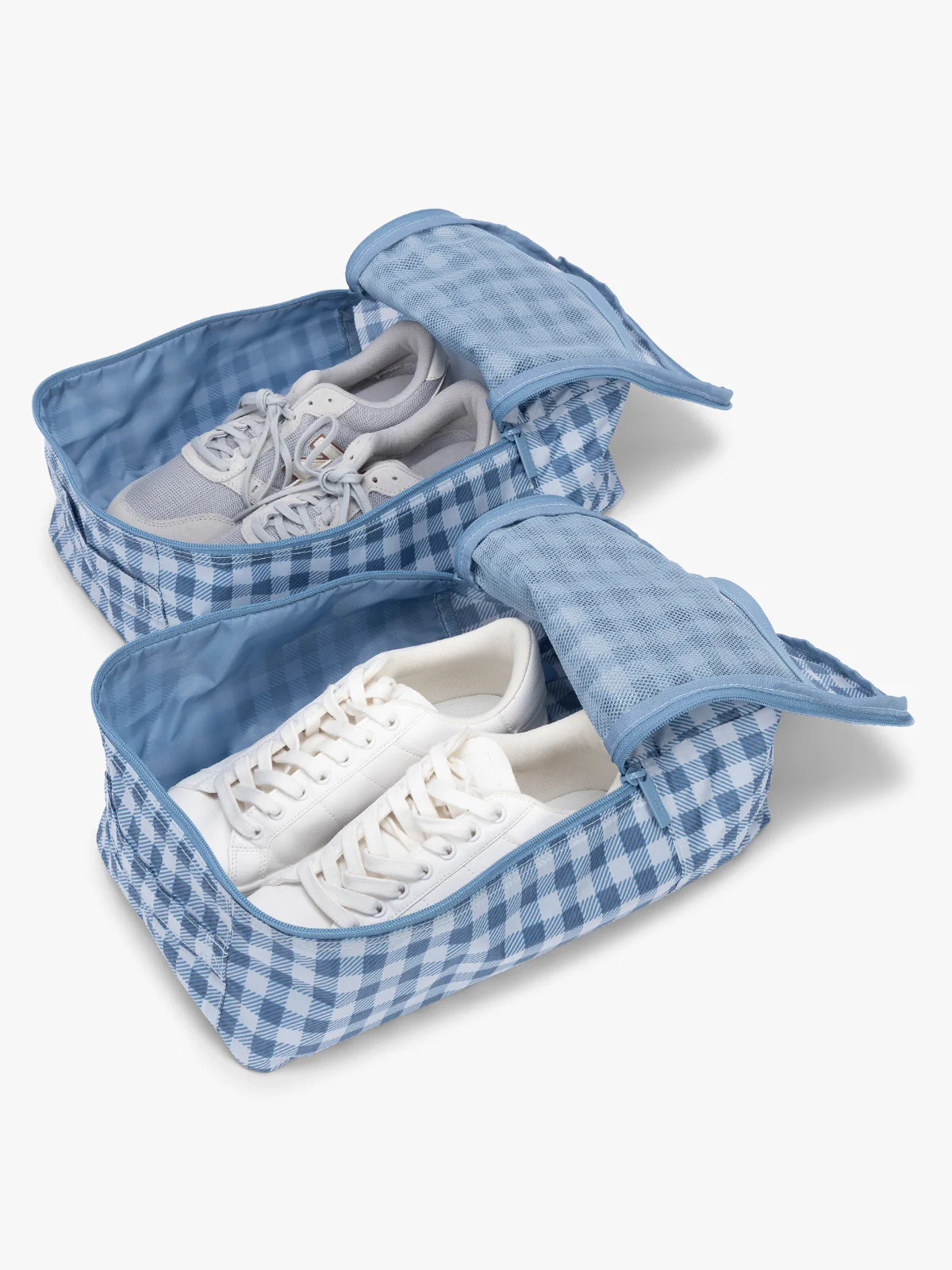 Shoe Cubes - Set of 2 in French Blue Gingham | CALPAK