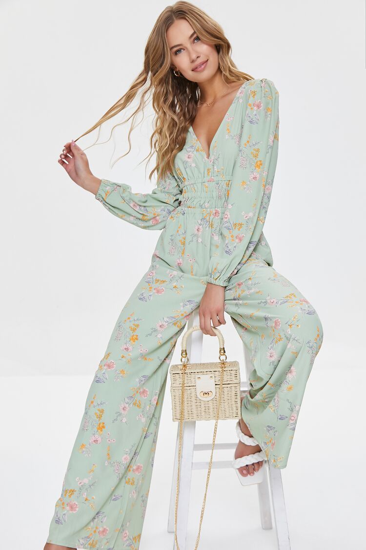 Floral Print Cutout Jumpsuit | Forever 21 (US)