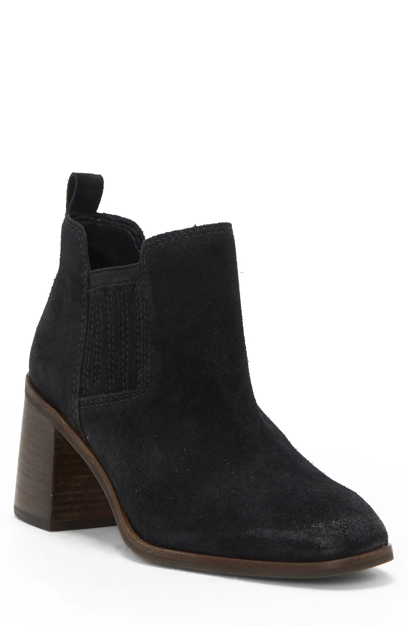 Lucky Brand Debruh Bootie, Size 5.5 in Black Suede at Nordstrom | Nordstrom