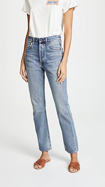 Charlotte High Rise Straight Jeans | Shopbop