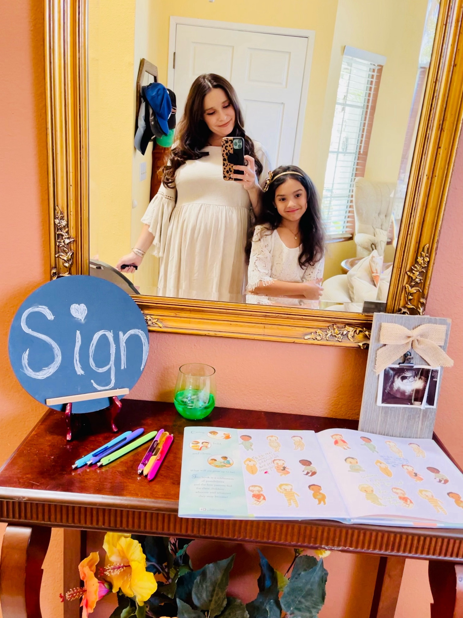 One of my favorite details from my baby shower for Ivy was the guest book! We got a hard cover Children’s book, The Wonderful Things You Will Be, and had the guest sign the inside cover and now Ivy has that keepsake for a lifetime! 

My boho baby shower dress is from Pink Blush Maternity. Stella’s 2-piece boho party outfit is from Amazon!

#LTKstyletip #LTKparties #LTKbaby