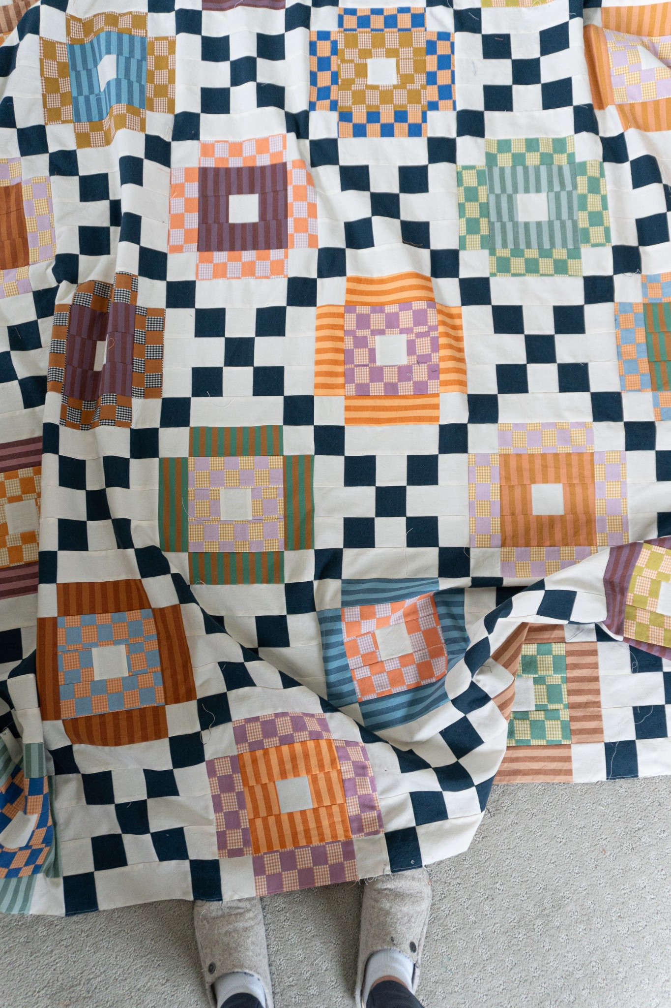 Lucky Links quilt pattern in my shop:  quiltyloveshop.com

Sewn up in Fableism Sun Stripes + Checkmate.  (In shops any day- I’ll add links when they are available) 