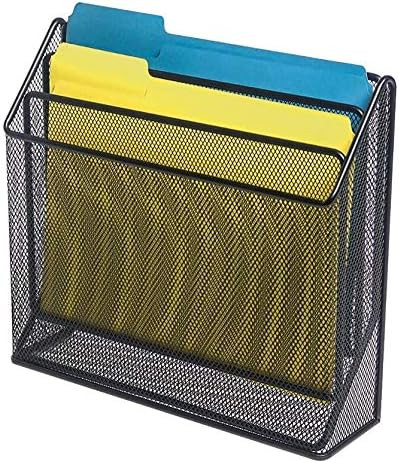 1InTheOffice 3 Tiers File Folder Organizer, Desk Sorter, Black Mesh | Amazon (US)