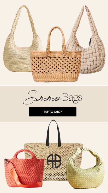 All the summer bags 😍 I’ve been loving a large tote lately. Can throw a ton in there and go!

Anthropologie, summer bags, summer totes, large oversized tote, bright totes for summer, woven bags, beach bags 

#LTKtravel #LTKSeasonal #LTKitbag