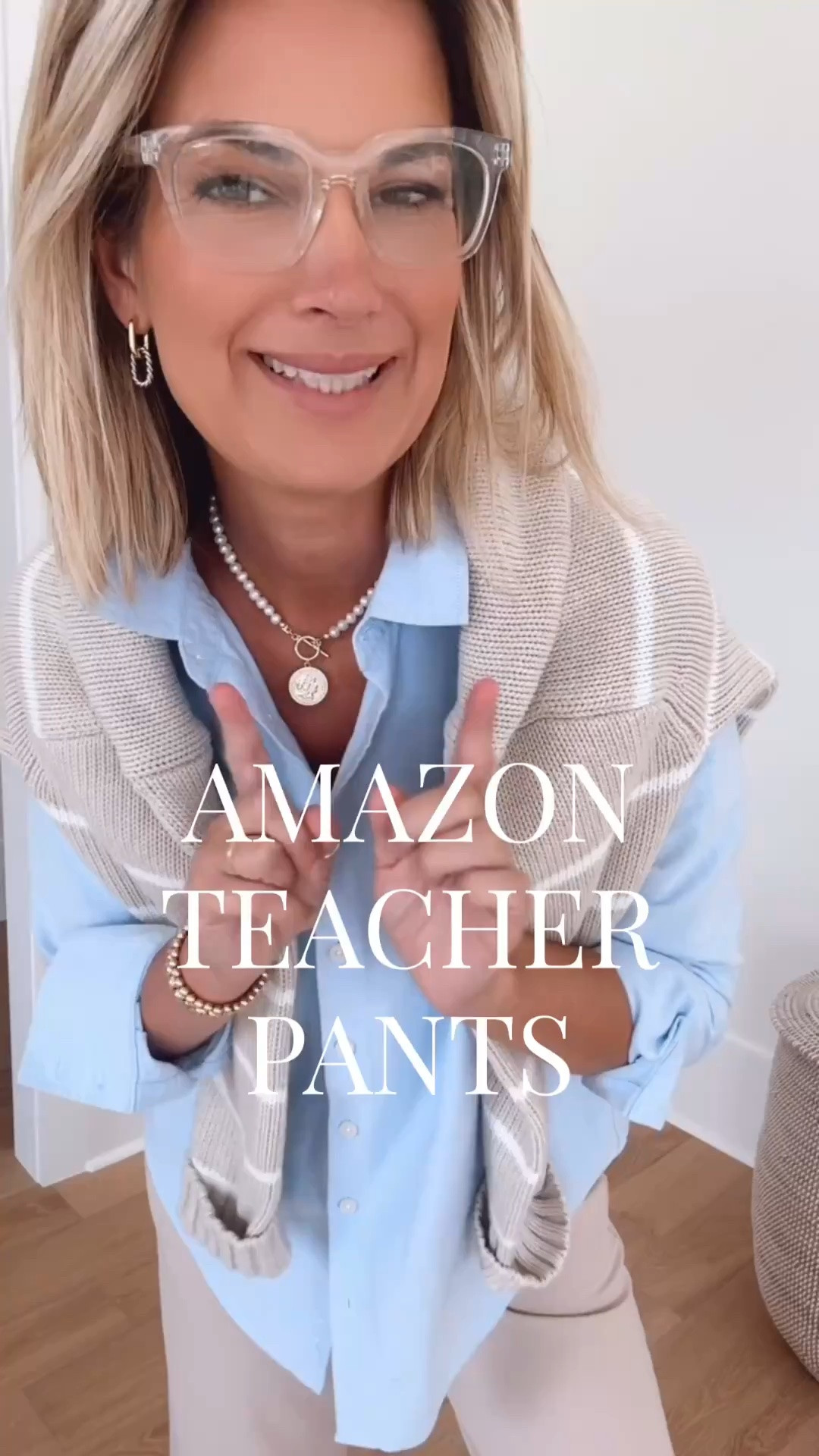 Comfy teacher pants. Leggings material with a pant fit. Easy for getting up and down off the floor. True to size. Teacher outfit.

#LTKWorkwear #LTKOver40 #LTKTall