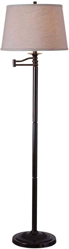 Kenroy Home 32215CBZ Riverside Swing Arm Floor Lamp with Copper Bronze Finish, Classic Style, 59"... | Amazon (US)