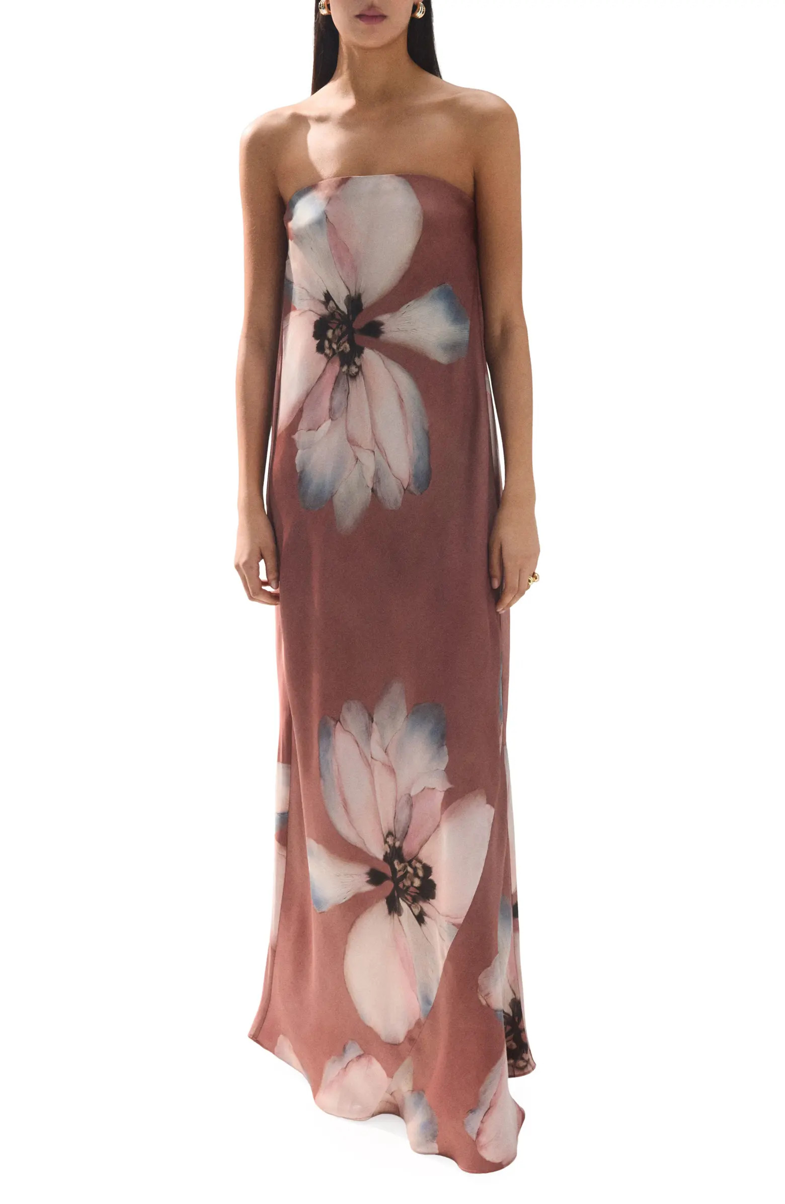 Floral Open Back Maxi Dress | Nordstrom