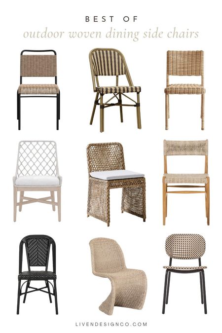 Outdoor woven dining chair. Outdoor woven side chair. Armless patio chair.  Outdoor wicker dining chair. Outdoor woven barrel chair. Woven rope dining chair. Outdoor dining. Patio furniture. Rattan dining chair. Wood and woven dining chair. 

#LTKSeasonal #LTKHome #LTKStyleTip