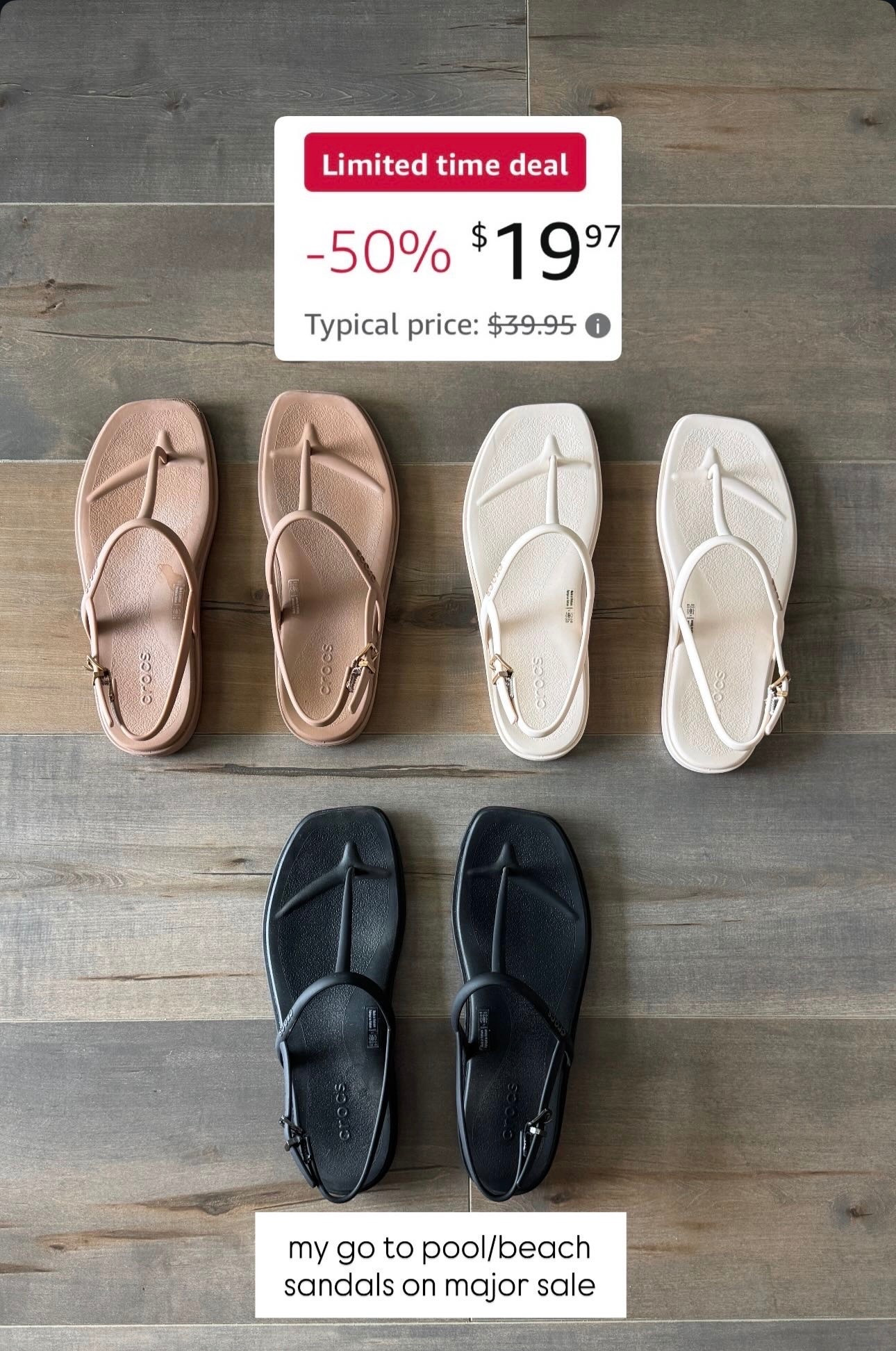 Crocs on sale favorite beach sandals Amazon prime day deals

#LTKSaleAlert