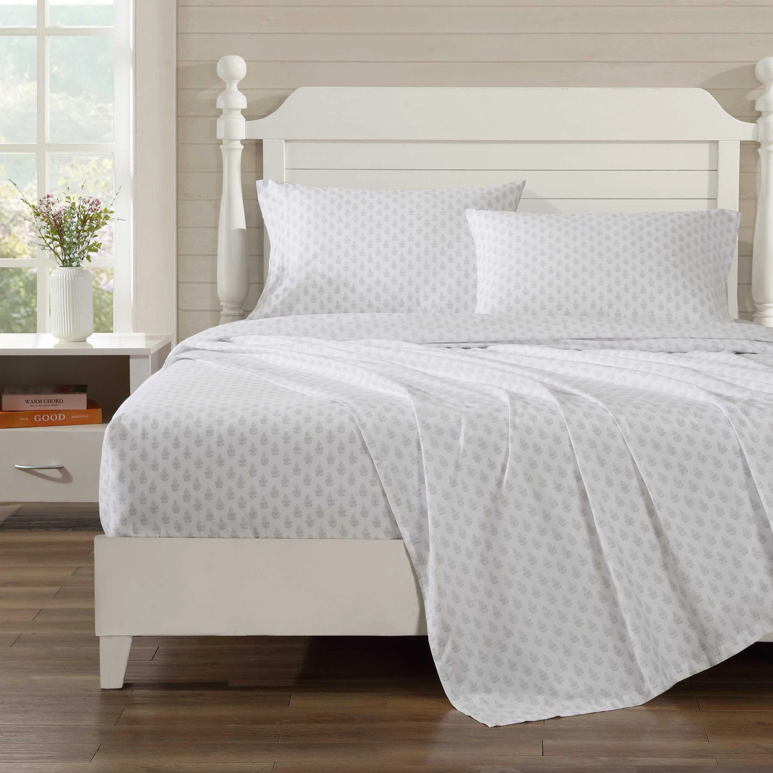 Laura Ashley Printed Cotton Percale Sheet Set | Wayfair North America