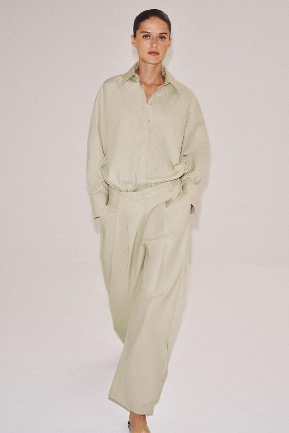 ZW COLLECTION LIMITED EDITION PLEATED PANTS | Zara US