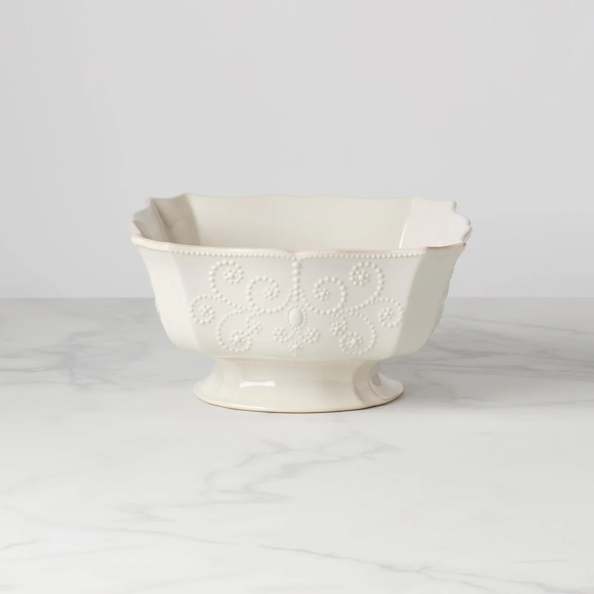 French Perle White Centerpiece Bowl | Lenox