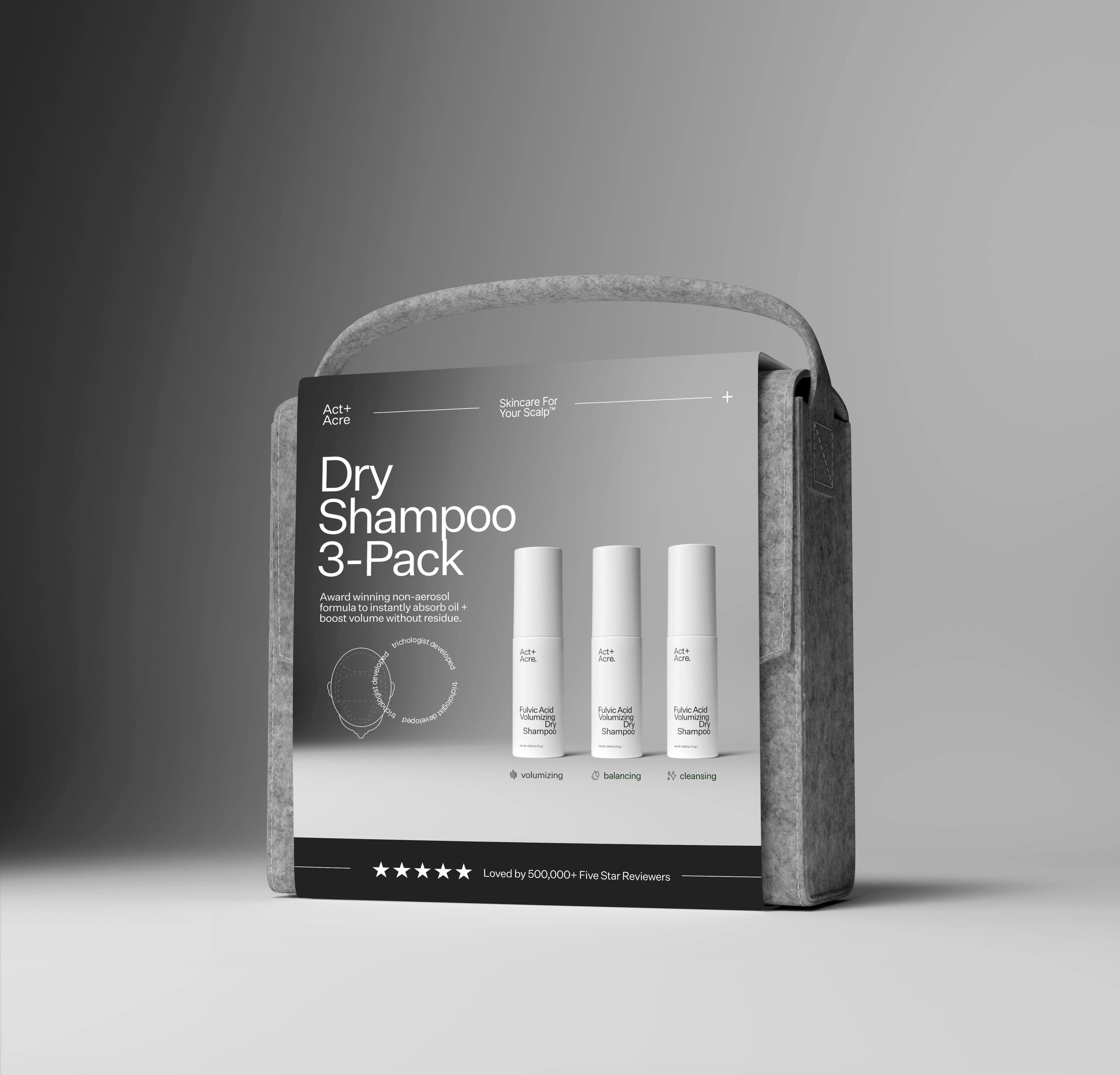 Fulvic Acid Volumizing Dry Shampoo 3-Pack | Act+Acre