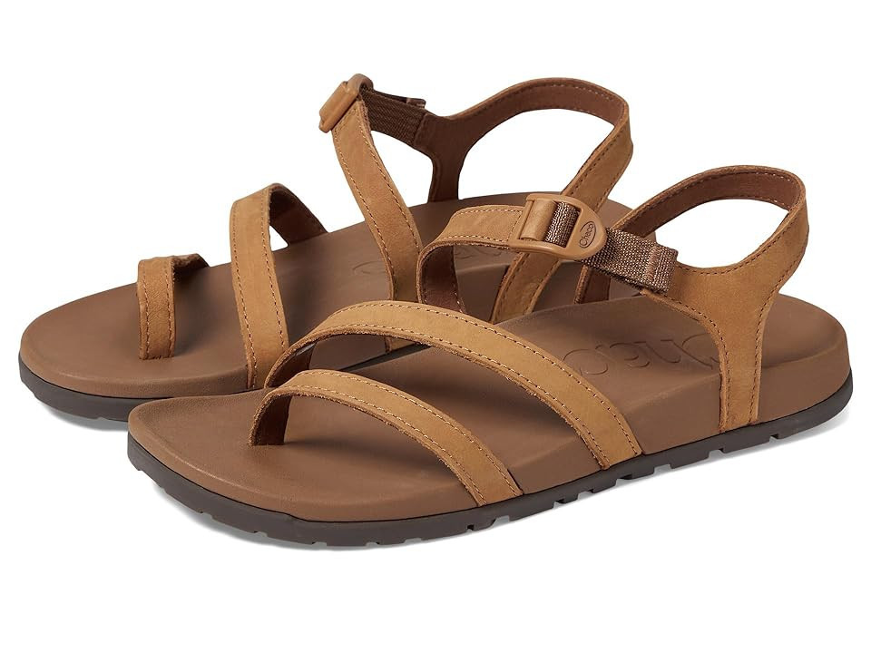 Chaco Lowdown Leather Strappy Women's Sandals Bone Brown 1: 11 B - Medium, Leather/Rubber | Zappos.com