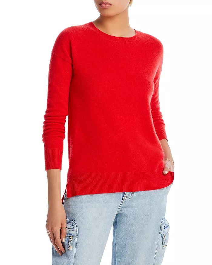High Low Crewneck Cashmere Sweater - 100% Exclusive | Bloomingdale's (US)