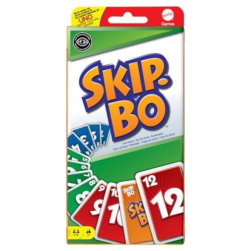 Mattel Games, Skip-BO Card Games for Ages +7, Card sequencying Family Game from UNO Creators, 52370 | Amazon (US)