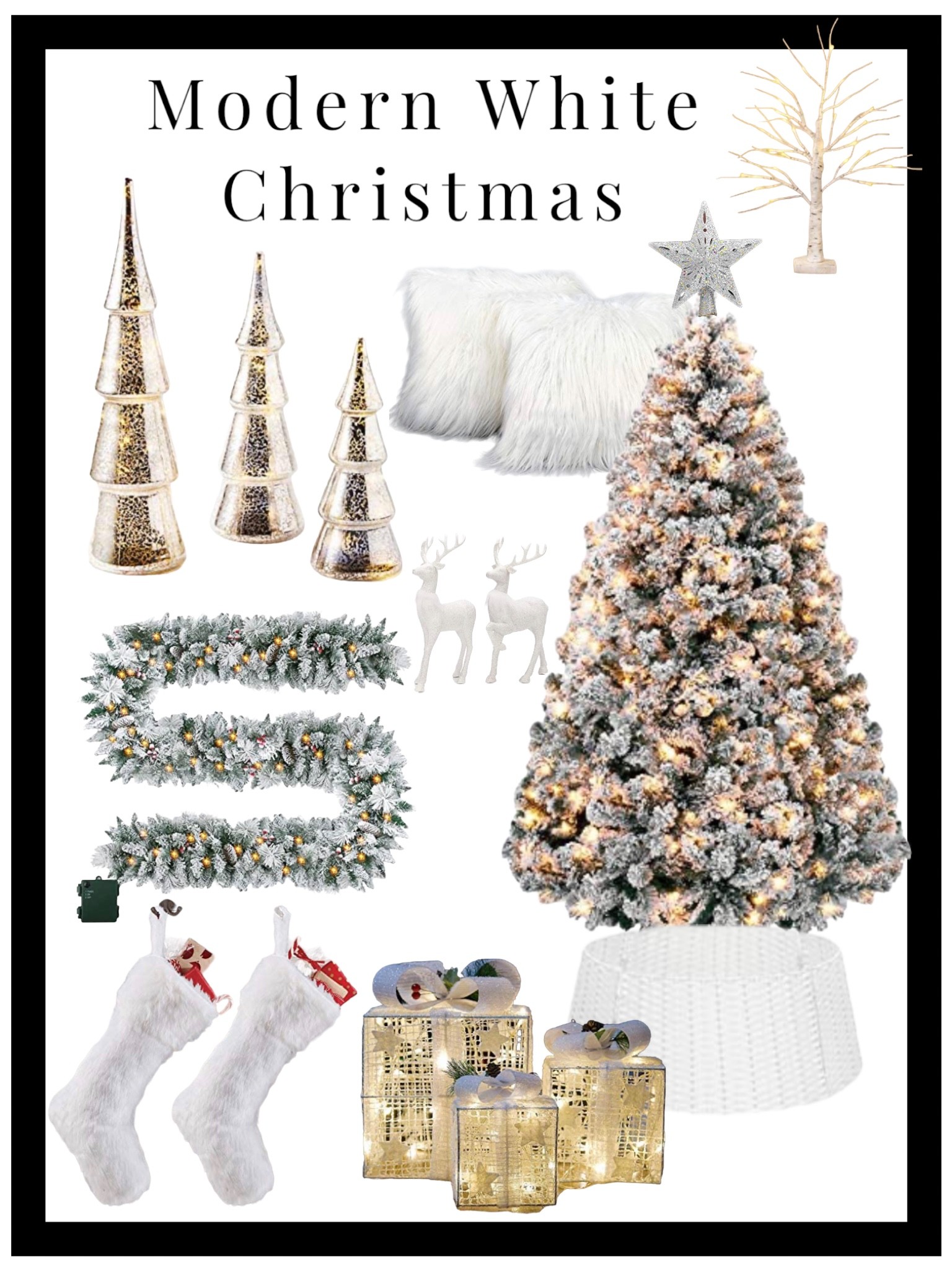Modern White Christmas 

#LTKSeasonal #LTKhome #LTKHoliday