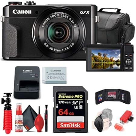 Canon PowerShot G7 X Mark II (Black) (International Model) No Warranty | Amazon (US)