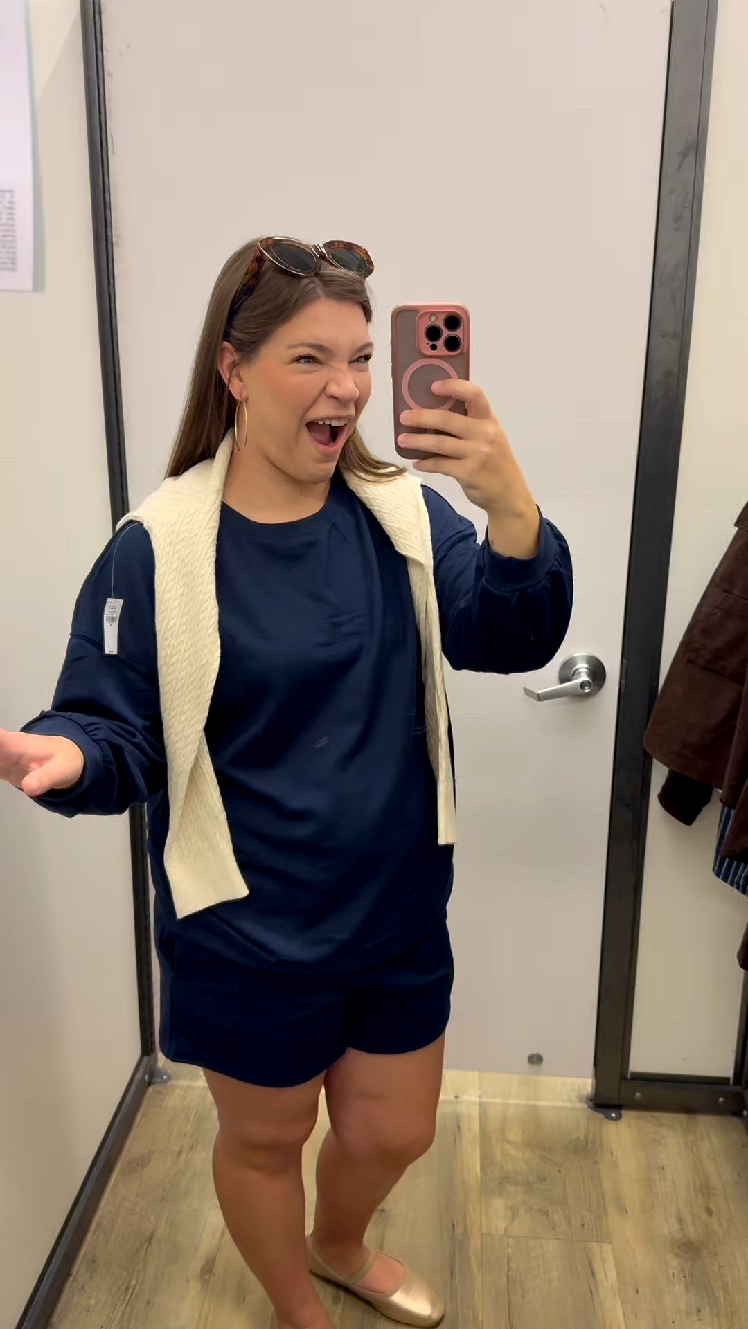 Preppy classic cream cardigan 

#LTKMidsize