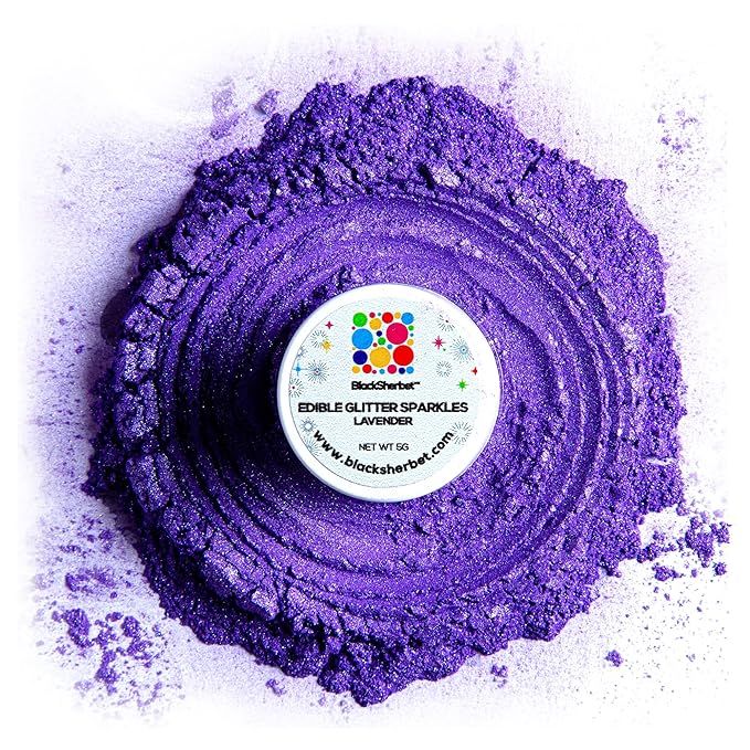 Amazon.com: Blacksherbet Lavender Edible Glitter for Drinks 5 Grams | KOSHER Certified | Drink Gl... | Amazon (US)
