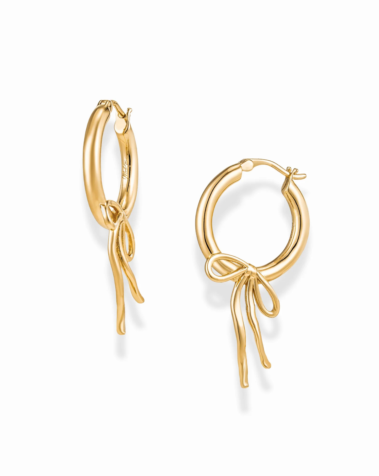 Lisette Bow Hoops | Mod and Jo