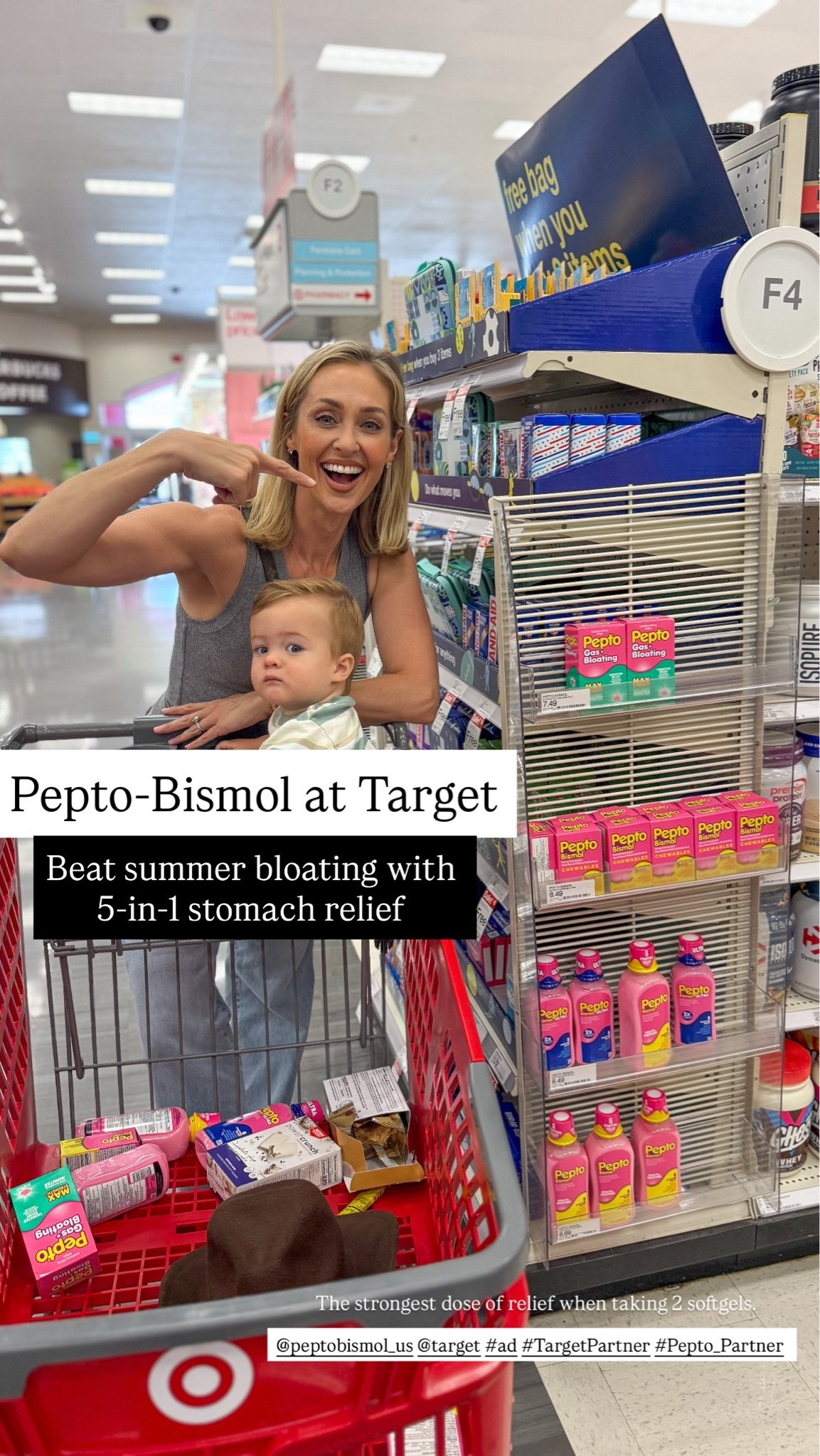 @peptobismol_us @target #ad #TargetPartner #Pepto_Partner Pepto-Bismol at Target! Beat summer bloating with 5-in-1 stomach relief.