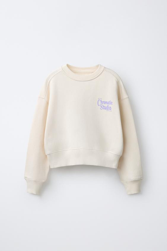 TEXT PRINT SWEATSHIRT | Zara US