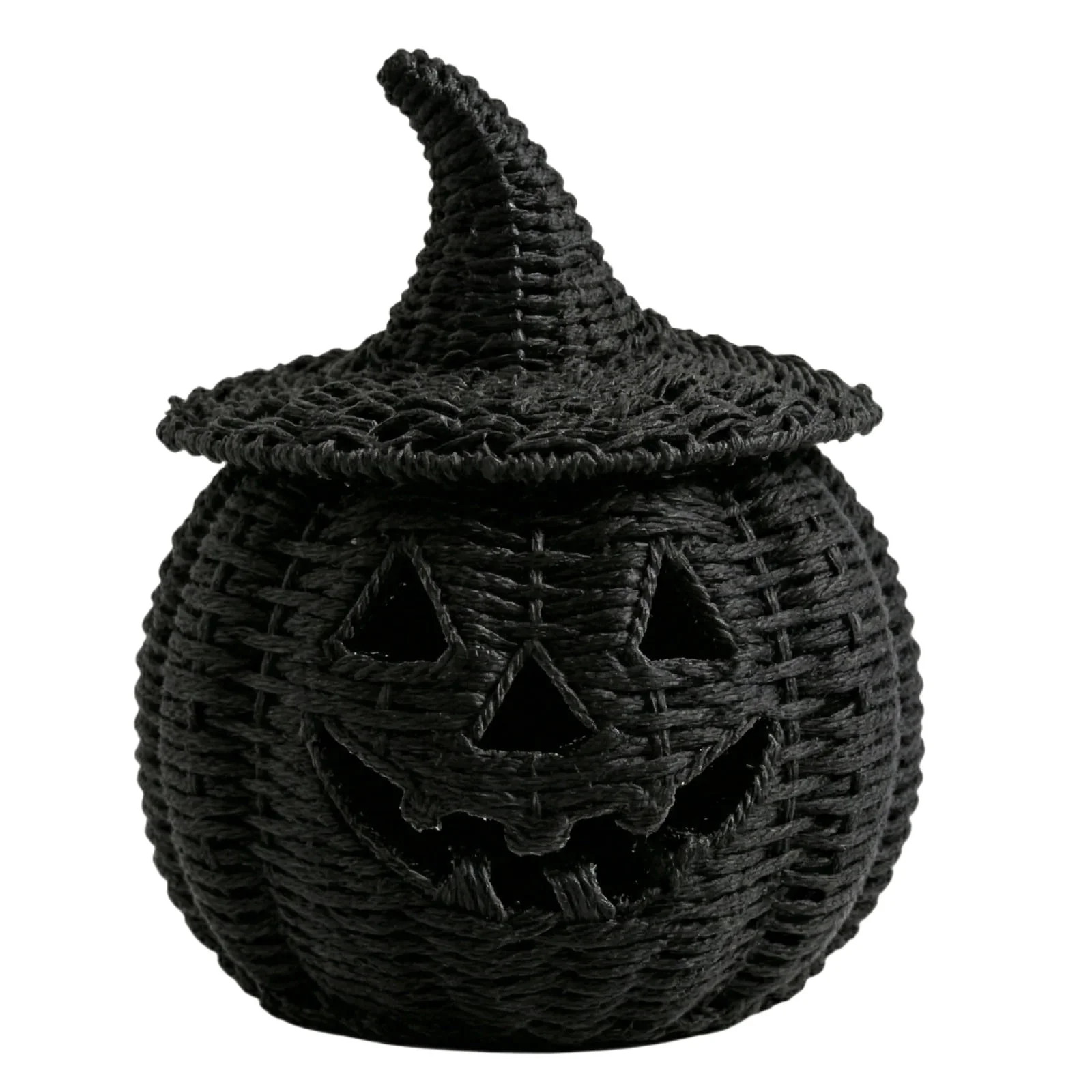 Handwoven Rattan Ghost Lantern with Witch Hat - 13.78 Inch White Wicker Ghost Decor, Light Up Halloween Decorations for Indoor Outdoor, Porch, Patio, Spooky Home Decor, Fall Harvest | Walmart (US)