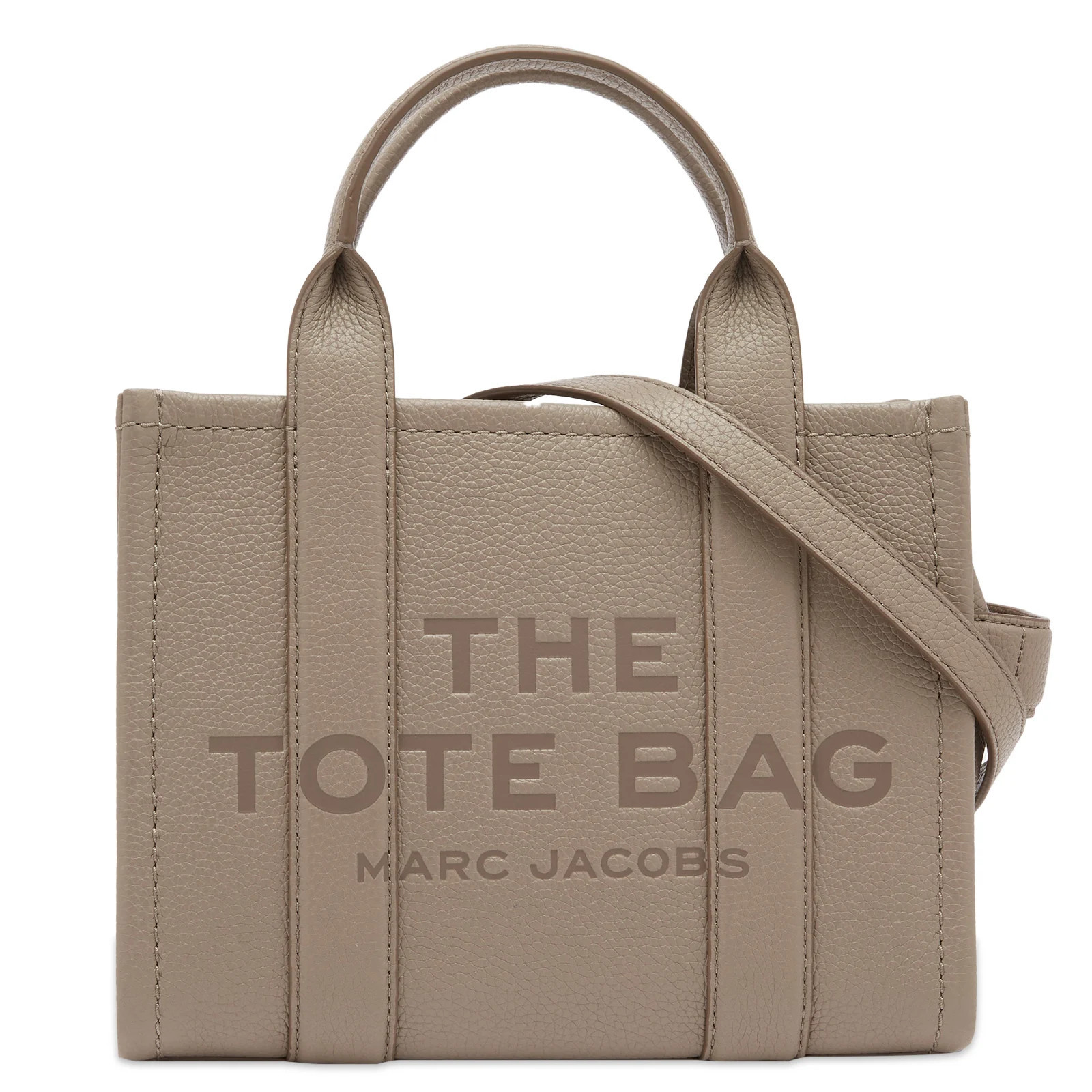 Marc Jacobs Women's The Leather Mini Tote Bag in Cement | END. Clothing