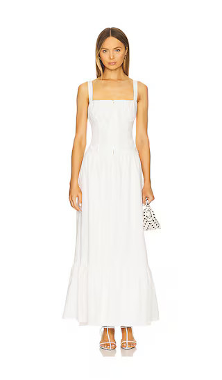 MORE TO COME Lyanna Maxi Skirt Set in White. - size XL | Revolve Clothing (Global)