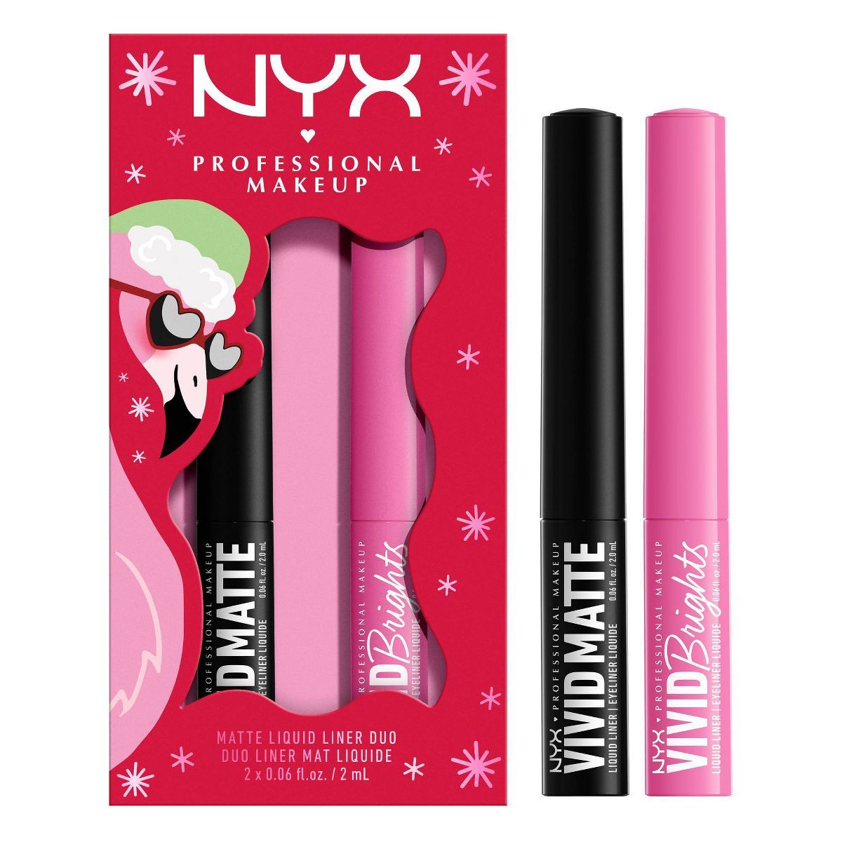 NYX Professional Makeup Vivid Liner Duo Cosmetic Holiday Gift Set - 0.12 fl oz/2pc | Target