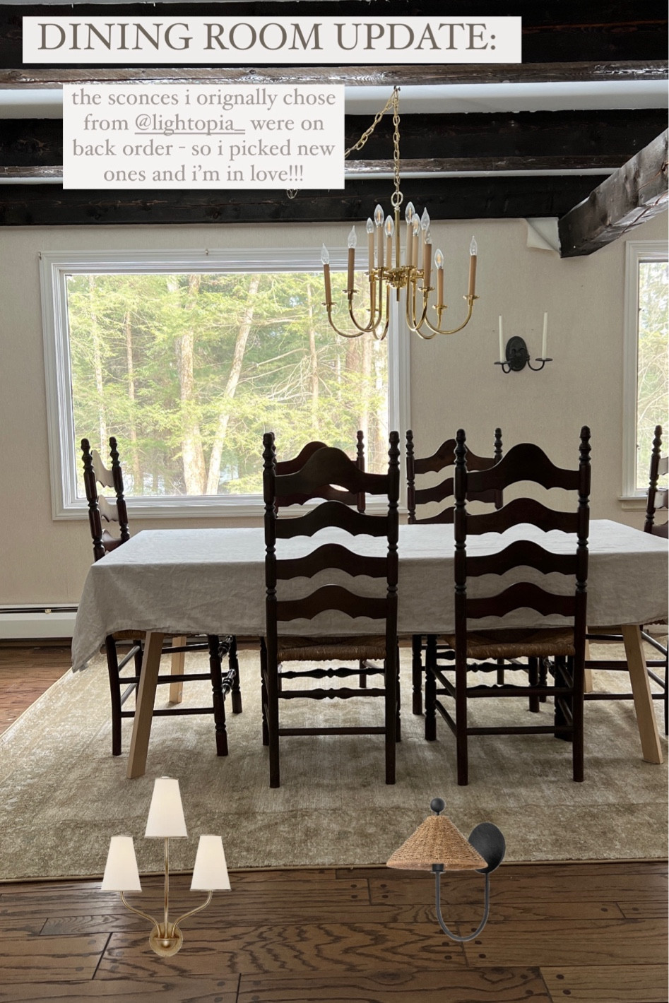 Dining room makeover update: chose new sconces! 

#LTKHome