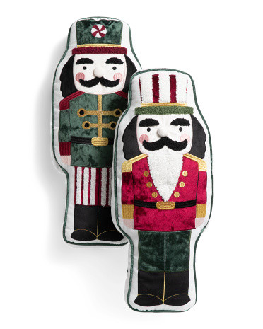 2pk Sweet Nutcracker Pals Pillows | TJ Maxx