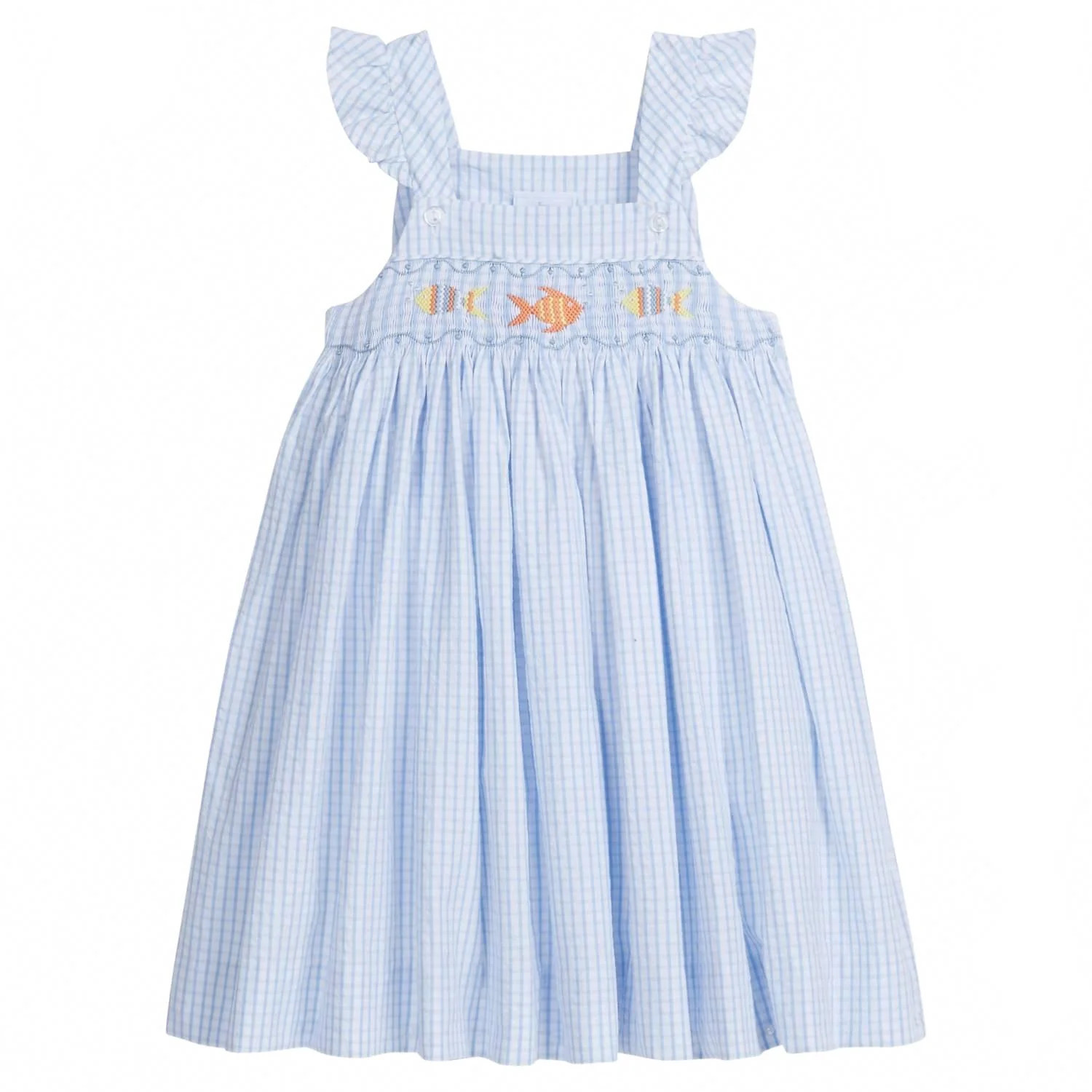 Girl's Smocked Lizzy D Dress In Fish | Shop Simon