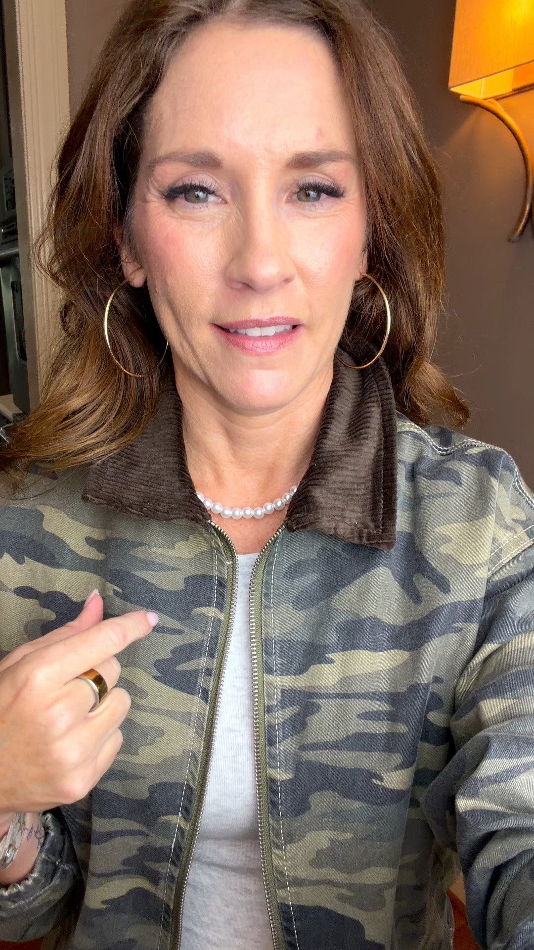 Midi dress layered with camouflage crop jacket perfect for the fall!!
￼

#LTKootd #LTKOver40 #LTKPetite