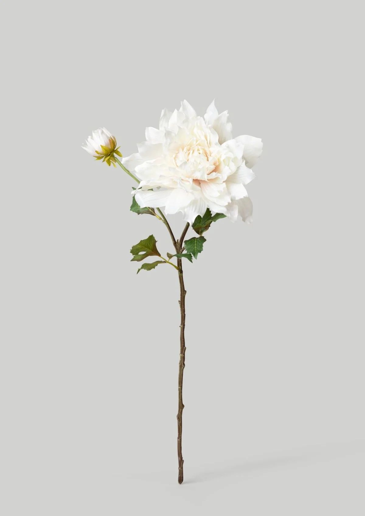 Cream White Artificial Dahlia Flower - 21.5" | Afloral