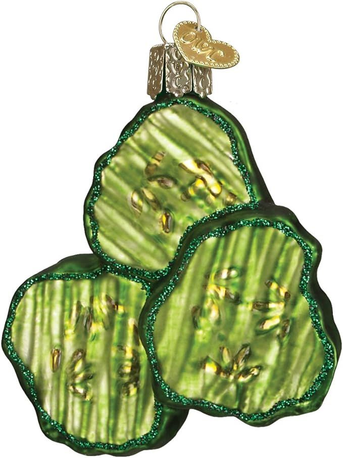 Old World Christmas Ornaments: Pickle Chips Glass Blown Ornaments for Christmas Tree | Amazon (US)