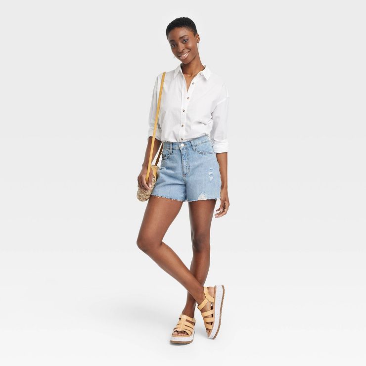 Women's Mid-Rise Boyfriend Jean Shorts - Universal Thread™ | Target