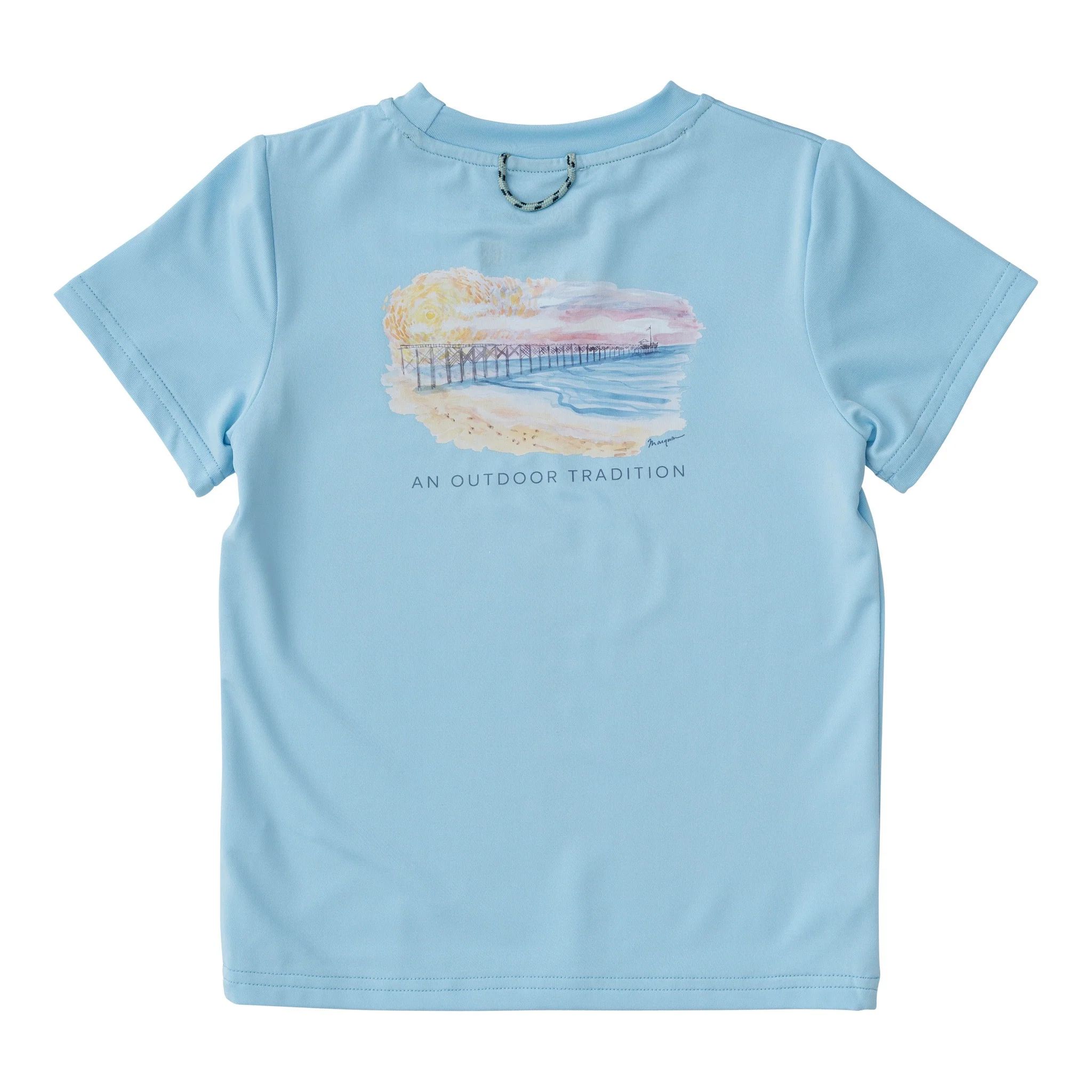 Pro Performance Fishing Tee with Pier Art | PRODOH