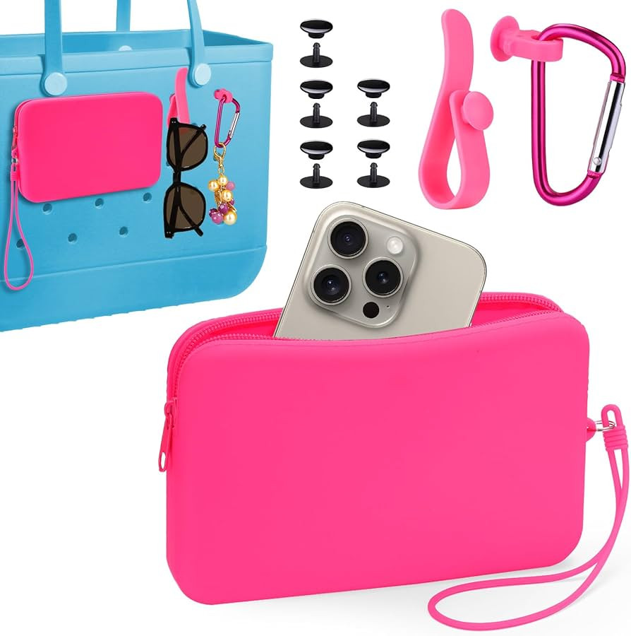 Juome Silicone Phone Holder for Bogg Bag, Phone Case Holder Charms Insert Accessories for All Bog... | Amazon (US)