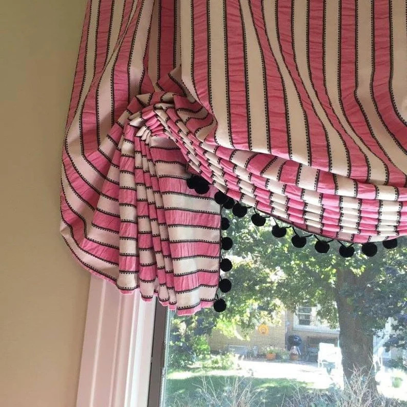 Balloon Shade London Shade Roman Shade Custom Drapes, Example of Work I Do, Not for Sale, Please ... | Etsy (US)