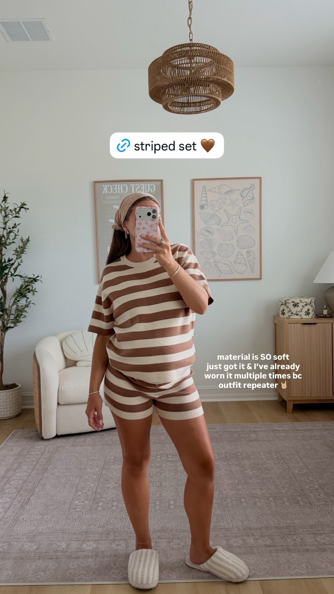 material is SO soft on this striped set! 
just got it & I’ve already worn it multiple times bc outfit repeater 🤘🏼

#LTKootd #LTKSeasonal #LTKBump