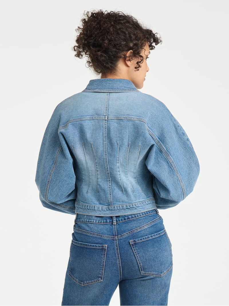 Sofia Vergara Women's Darted Denim Waist Jacket, Sizes XS-XXL | Walmart (US)