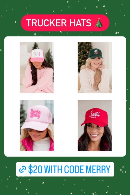 Trucker hat on sale for under $20 with code merry 🎄 Stay stylish this holiday season with this trendy hat! 

Also makes for great gift idea 🎁

Hat, winter hat, fall hat, cozy hat, trucker hat, holiday outfit, holiday look, holiday graphic, Christmas outfit, Christmas look, Christmas graphics 



#LTKfindsunder50 #LTKGiftGuide #LTKsalealert