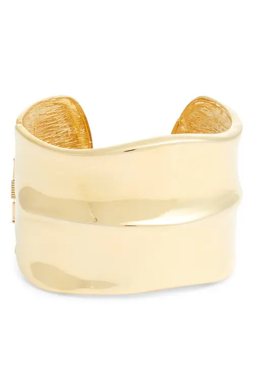 Kenneth Jay Lane Polished Cuff Bracelet in Polished Gold at Nordstrom | Nordstrom