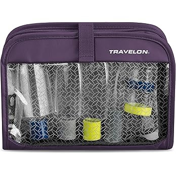 Travelon Wet/Dry 1 Quart Bag with Bottles, Purple, One Size | Amazon (US)