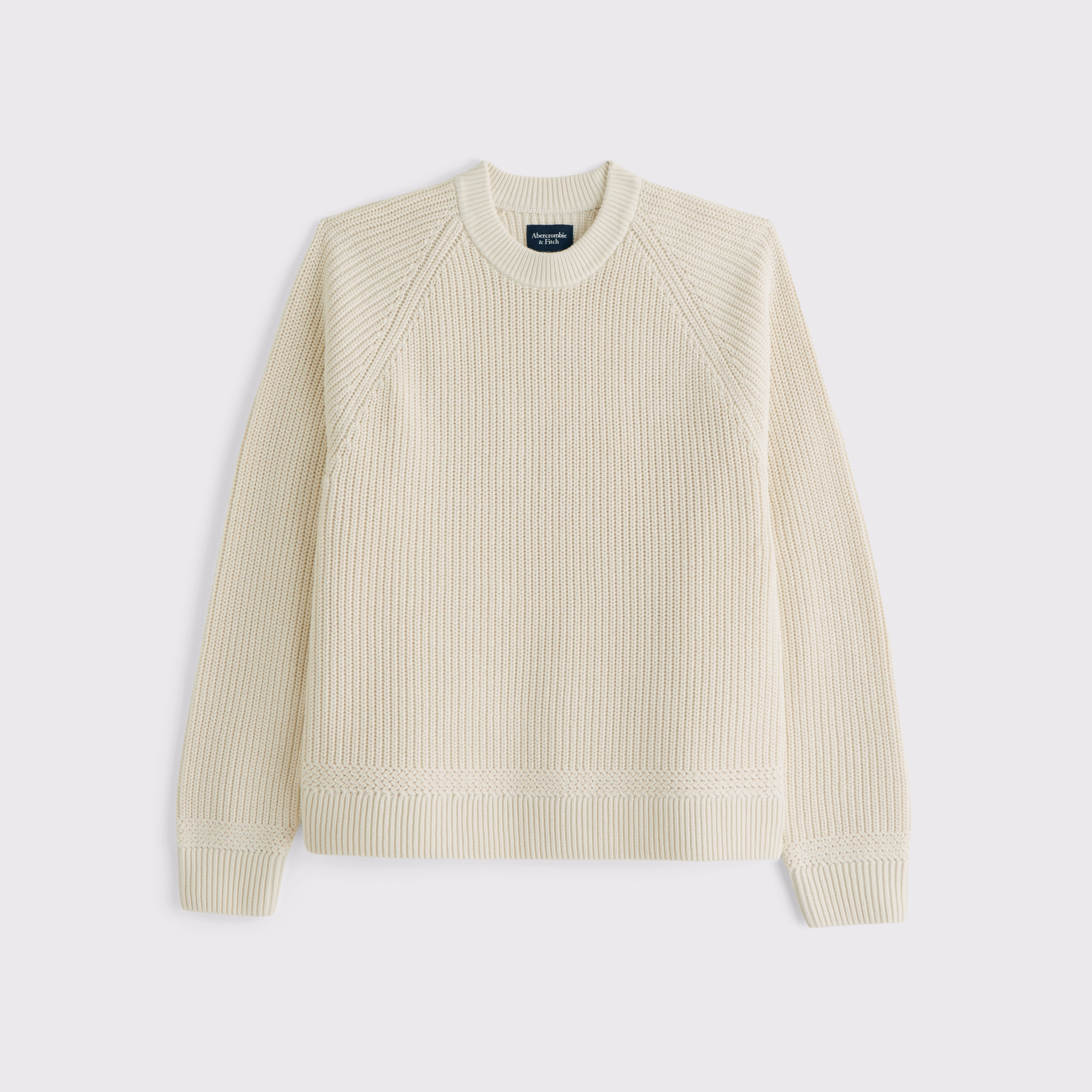 Oversized Waffle Crew Sweater | Abercrombie & Fitch (US)
