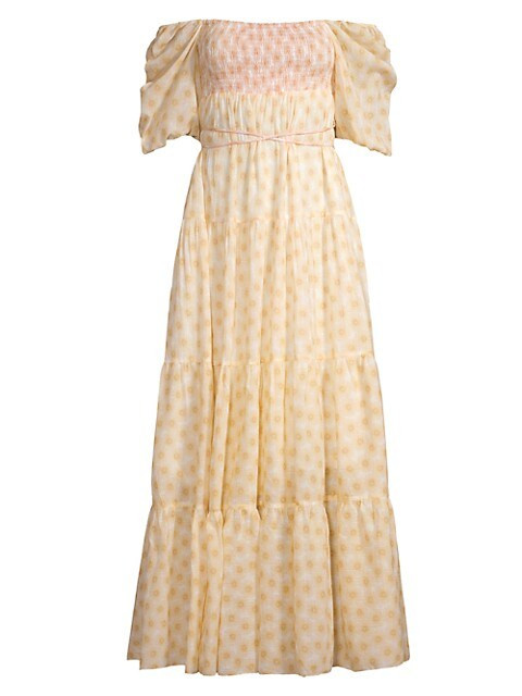 Gabriella Tiered Daisy Maxi Dress | Saks Fifth Avenue
