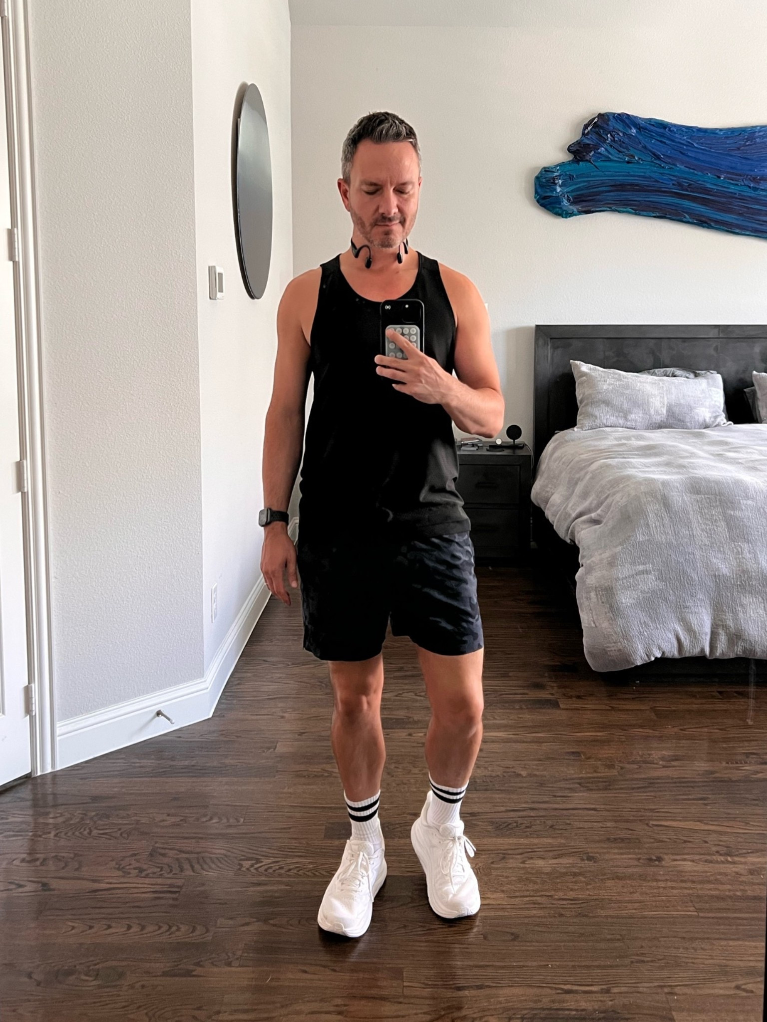 The Weeknd would not be complete without a gym session. And today I’m borrowing Thomas’s shorts. He won’t even notice! 😉

#LTKfitnessgoals #LTKootd #LTKMens