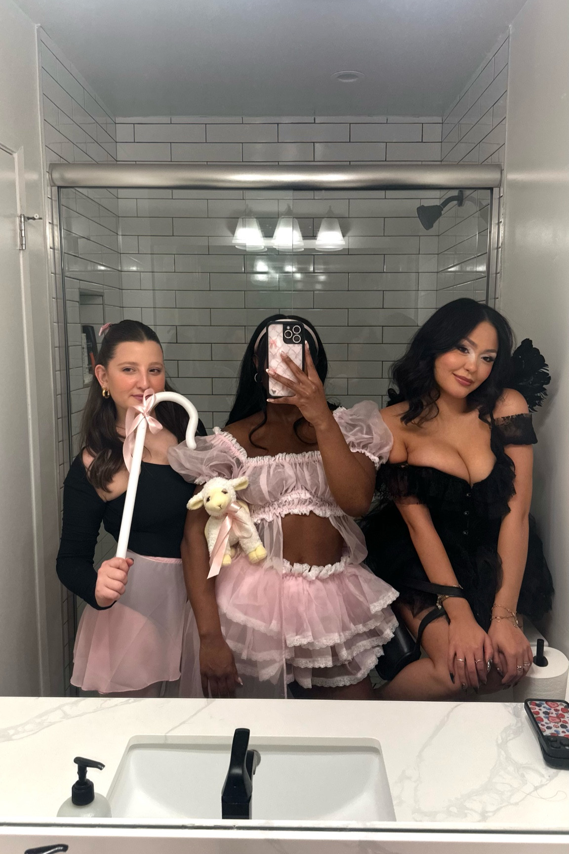 wore a little bo peep costume for halloween🤍🐑🎀 outfit is from selkie

#LTKSeasonal